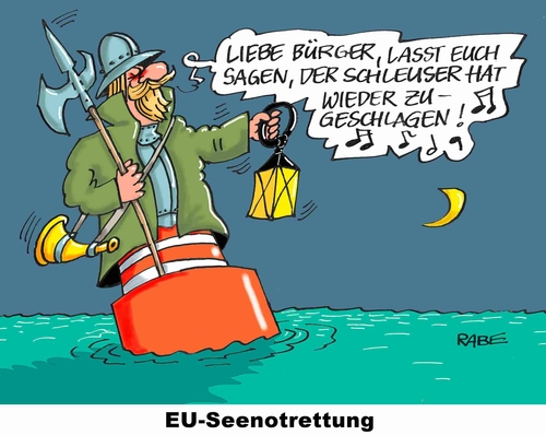 Cartoon: Heulboje (medium) by RABE tagged eu,flüchtlingpolitik,flüchtlinge,mittelmeer,schleuser,schlepper,militäreinsatz,küstenwacht,boje,rabe,ralf,böhme,cartoon,karikatur,pressezeichnung,farbcartoon,tagescartoon,nachtwächter,bootsflüchtlinge,lösung,eu,flüchtlingpolitik,flüchtlinge,mittelmeer,schleuser,schlepper,militäreinsatz,küstenwacht,boje,rabe,ralf,böhme,cartoon,karikatur,pressezeichnung,farbcartoon,tagescartoon,nachtwächter,bootsflüchtlinge,lösung