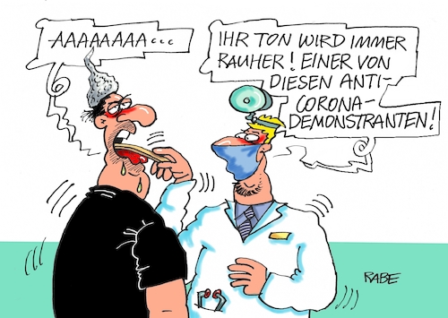 Cartoon: HNO (medium) by RABE tagged virus,corona,pandemie,coronakrise,rabe,ralf,böhme,cartoon,karikatur,pressezeichnung,farbcartoon,tagescartoon,viren,virenschutz,mundschutz,desinfektion,föderal,föderalismus,ländersache,coronaleugner,demo,großdemo,rechte,aluhut,anticorona,virus,corona,pandemie,coronakrise,rabe,ralf,böhme,cartoon,karikatur,pressezeichnung,farbcartoon,tagescartoon,viren,virenschutz,mundschutz,desinfektion,föderal,föderalismus,ländersache,coronaleugner,demo,großdemo,rechte,aluhut,anticorona