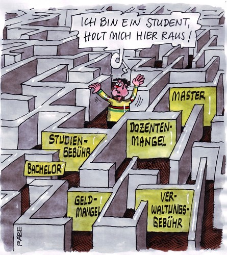 Cartoon: Holt mich hier raus (medium) by RABE tagged student,studium,irrgarten,labyrinth,studiengebühr,bachelor,doktortitel,geldmangel,euro,krise,verwaltungsgenühr,hochschule,universität,dozent,professor,dozentenmangel,master,examen,prüfung,stipendium,bildungsministerin,schavan,kultusministerium,bildung,lehrplan,deutschlandstipendium,hörsaal,gew,student,studium,irrgarten,labyrinth,studiengebühr,bachelor,doktortitel,geldmangel,euro,krise,verwaltungsgenühr,professor,dozent,dozentenmangel,master,examen,prüfung,universität,hochschule