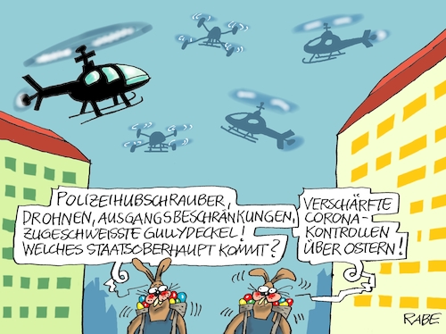 Cartoon: Hubschrauberüberwachung (medium) by RABE tagged virus,corona,pandemie,coronakrise,rabe,ralf,böhme,cartoon,karikatur,pressezeichnung,farbcartoon,tagescartoon,viren,virenschutz,mundschutz,desinfektion,föderal,föderalismus,ländersache,kontaktverbot,ausgangsbeschränkung,überwachung,drohnen,hubschrauber,sanktionen,staatsbesuch,gullydeckel,virus,corona,pandemie,coronakrise,rabe,ralf,böhme,cartoon,karikatur,pressezeichnung,farbcartoon,tagescartoon,viren,virenschutz,mundschutz,desinfektion,föderal,föderalismus,ländersache,kontaktverbot,ausgangsbeschränkung,überwachung,drohnen,hubschrauber,sanktionen,staatsbesuch,gullydeckel