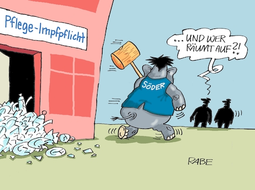 Cartoon: Impfpflege (medium) by RABE tagged corona,kliniken,intensivbetten,überbelegung,omikron,infrastruktur,übernbelastung,domino,dominosteine,dominospiel,impfpflicht,boostern,boosterimpfung,markus,söder,pflegeimpfung,bundesgerichtshof,urteil,pflegeinrichtung,personal,csu,holzhammer,elefant,przellan,porzellanladen,scherben,scherbenhaufen,corona,kliniken,intensivbetten,überbelegung,omikron,infrastruktur,übernbelastung,domino,dominosteine,dominospiel,impfpflicht,boostern,boosterimpfung,markus,söder,pflegeimpfung,bundesgerichtshof,urteil,pflegeinrichtung,personal,csu,holzhammer,elefant,przellan,porzellanladen,scherben,scherbenhaufen