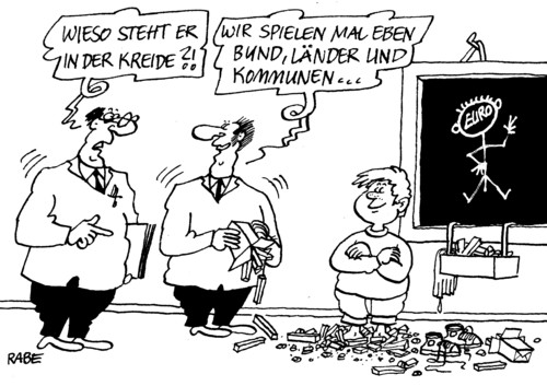 Cartoon: In der Kreide (medium) by RABE tagged bund,länder,kommunen,fiskalpakt,euro,haushaltskassen,defizite,kreide,schultafel,schüler,lehrer,schulden,rekord,öffentlichehand,gemeinden,minus,extrahaushalt,kassen,städtebund,länderfinanzausgleich,zuschüsse,sparen,sparpolitik,haushaltspolitik,bürger,bürgermeister,gemeinderat,kämmerei,haushaltskonsolidierung,euro,haushaltskassen,defizite,kreide,schultafel,schüler,lehrer,schulden