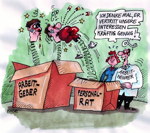 Cartoon: Kinnhaken (medium) by RABE tagged gewerkschaft,streik,arbeitskampf,tarifforderung,tarifverhandlung,streikrecht,arbeitnehmer,arbeitgeber,gehaltsforderung,lohnerhöhung,personalrat,gew,verdi,euro,krise,boxen,boxkampf,faustkampf,arbeitsministerin,von,der,leyen,cdu,mann,frau,boxhandschuh,kinnhaken,veilchen,schwellung,kisten,pakete,sprungfeder,interesse,kraft,interessenvertretung,knockout,gewerkschaft,streik,arbeitskampf,tarifverhandlung,streikrecht,arbeitnehmer,arbeitgeber,gehaltsforderung,lohnerhöhung,gew