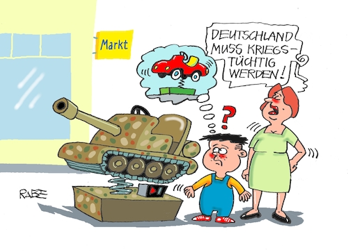 Cartoon: Kriegsspielzeug (medium) by RABE tagged bundeswehr,pistorius,kriegstüchtigkeit,deutschland,armee,cartoon,karikatur,pressezeichnung,farbcartoon,tagescartoon,kriegsführung,kriegsvorbereitung,spielzeug,kriegsspielzeug,panzer,auto,bobycar,schaukelspielzeug,automat,supermarkt,mutti,kind,junge,bundeswehr,pistorius,kriegstüchtigkeit,deutschland,armee,cartoon,karikatur,pressezeichnung,farbcartoon,tagescartoon,kriegsführung,kriegsvorbereitung,spielzeug,kriegsspielzeug,panzer,auto,bobycar,schaukelspielzeug,automat,supermarkt,mutti,kind,junge