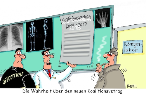 Cartoon: Laborwerte (medium) by RABE tagged sonderparteitag,spd,martin,schulz,ja,groko,koalitionsverhandlungen,rabe,ralf,böhme,cartoon,karikatur,pressezeichnung,farbcartoon,tagescartoon,merkel,union,koalitionsgespräche,koalitionsvertrag,neu,seehofer,scholz,unterschrift,steinmeier,bundesregierung,röntgen,röntgenlabor,wahrheit,röntgenbilder,sonderparteitag,spd,martin,schulz,ja,groko,koalitionsverhandlungen,rabe,ralf,böhme,cartoon,karikatur,pressezeichnung,farbcartoon,tagescartoon,merkel,union,koalitionsgespräche,koalitionsvertrag,neu,seehofer,scholz,unterschrift,steinmeier,bundesregierung,röntgen,röntgenlabor,wahrheit,röntgenbilder