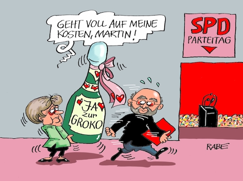 Cartoon: Lass die Korken knallen (medium) by RABE tagged grüne,jamaika,sondierungsgespräche,regierungsbildung,amtshandlung,rabe,ralf,böhme,cartoon,karikatur,pressezeichnung,farbcartoon,tagescartoon,sondierung,endergebnis,ergebnisoffen,parteitag,spd,martin,schulz,groko,neuwahlen,minderheitsregierung,wiederwahl,sekt,rednerpult,eu,zusammenschluß,merkel,union,bundesregierung,grüne,jamaika,sondierungsgespräche,regierungsbildung,amtshandlung,rabe,ralf,böhme,cartoon,karikatur,pressezeichnung,farbcartoon,tagescartoon,sondierung,endergebnis,ergebnisoffen,parteitag,spd,martin,schulz,groko,neuwahlen,minderheitsregierung,wiederwahl,sekt,rednerpult,eu,zusammenschluß,merkel,union,bundesregierung