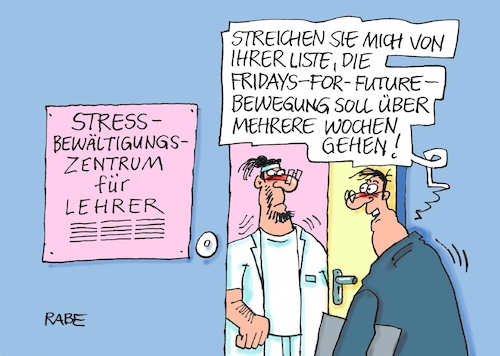 Cartoon: Lehrer atmen auf (medium) by RABE tagged klimawandel,umwelt,umweltministerin,schulze,sp,klimapreis,heizung,auto,rabe,ralf,böhme,cartoon,karikatur,pressezeichnung,farbcartoon,tagescartoon,brücke,bettler,verkehr,klimaprämie,friday,for,future,lehrer,stressabbau,stressbewältigung,woche,schulferien,greta,gretaeffekt,klimawandel,umwelt,umweltministerin,schulze,sp,klimapreis,heizung,auto,rabe,ralf,böhme,cartoon,karikatur,pressezeichnung,farbcartoon,tagescartoon,brücke,bettler,verkehr,klimaprämie,friday,for,future,lehrer,stressabbau,stressbewältigung,woche,schulferien,greta,gretaeffekt