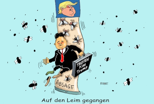 Cartoon: Leimfalle (medium) by RABE tagged donald,trump,usa,us,president,washington,botschaften,länder,hauptstädte,rabe,ralf,böhme,cartoon,karikatur,pressezeichnung,farbcartoon,tagescartoon,nordkorea,treffen,gipfeltreffen,machthaber,kim,atomtestgelände,gedenkmünze,absage,fliegen,leim,leimfalle,donald,trump,usa,us,president,washington,botschaften,länder,hauptstädte,rabe,ralf,böhme,cartoon,karikatur,pressezeichnung,farbcartoon,tagescartoon,nordkorea,treffen,gipfeltreffen,machthaber,kim,atomtestgelände,gedenkmünze,absage,fliegen,leim,leimfalle