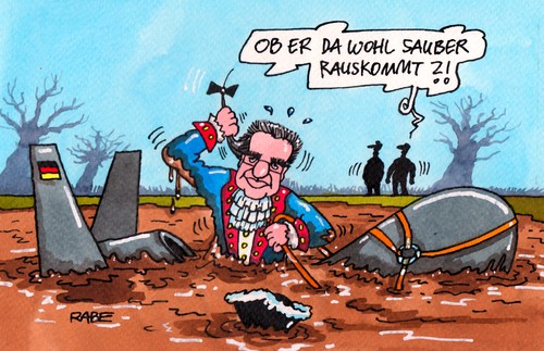 Cartoon: Lügenbaron Münchhausen (medium) by RABE tagged bundesverteidigungsminister,de,maiziere,cdu,bundeswehr,verteidigungsminister,baron,münchhausen,lügenbaron,lügen,drohne,eurohawk,hawk,euro,rabe,ralf,böhme,cartoon,karikatur,farbcartoon,pressezeichnung,sumpf,moor,pferd,pferdeschwanz,kampfdrohne,affäre,aufklärungsdrohne,debakel,testflüge,zulassungsdebakel,bundesverteidigungsminister,de,maiziere,cdu,bundeswehr,verteidigungsminister,baron,münchhausen,lügenbaron,lügen,drohne,eurohawk,hawk,euro,rabe,ralf,böhme,cartoon,karikatur,farbcartoon,pressezeichnung,sumpf,moor,pferd,pferdeschwanz,kampfdrohne,affäre,aufklärungsdrohne,debakel,testflüge,zulassungsdebakel