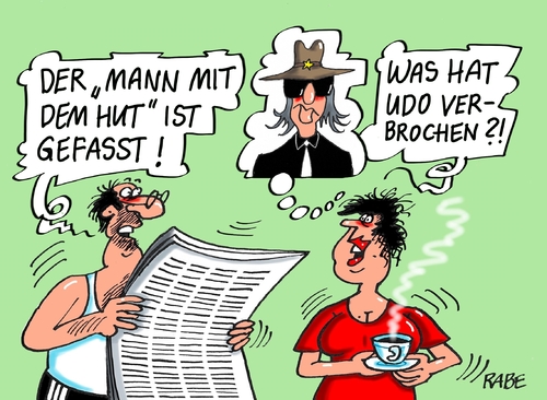 Cartoon: Mann mit Hut (medium) by RABE tagged mann,hut,terror,brüssel,anscläge,flughafen,polizei,belgien,attentäter,rabe,ralf,böhme,cartoon,karikatur,pressezeichnung,farbcartoon,tagescartoon,udo,lindenberg,sprengstoffgürtel,is,isamisten,mann,hut,terror,brüssel,anscläge,flughafen,polizei,belgien,attentäter,rabe,ralf,böhme,cartoon,karikatur,pressezeichnung,farbcartoon,tagescartoon,udo,lindenberg,sprengstoffgürtel,is,isamisten