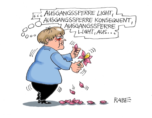 Cartoon: Merkel gelassen (medium) by RABE tagged virus,corona,pandemie,coronakrise,rabe,ralf,böhme,cartoon,karikatur,pressezeichnung,farbcartoon,tagescartoon,viren,virenschutz,mundschutz,desinfektion,föderal,föderalismus,ländersache,ausgangssperre,ausgangsbeschränkung,landersache,telefonkonferenz,merkel,blümchen,blütenblätter,virus,corona,pandemie,coronakrise,rabe,ralf,böhme,cartoon,karikatur,pressezeichnung,farbcartoon,tagescartoon,viren,virenschutz,mundschutz,desinfektion,föderal,föderalismus,ländersache,ausgangssperre,ausgangsbeschränkung,landersache,telefonkonferenz,merkel,blümchen,blütenblätter