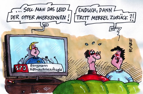 Cartoon: Merkelrücktritt (medium) by RABE tagged opfer,opferschutz,mißbrauchsopfer,wiedergutmachung,bergmann,mißbrauchsbeauftragte,spd,bundesregierung,kanzlerin,merkel,cdu,koalition,fdp,schwarzgelb,justiz,gerechtigkeit,anerkennung,rücktritt,amtsaufgabe,ehepaar,frau,mann,couch,fernsehabend,news,nachrichten,pressestimmen,tv,mißbrauchsfälle,bevölkerung,bürger,steuerzahler,euro,krise,opfer,opferschutz,mißbrauchsopfer,wiedergutmachung,bergmann,mißbrauchsbeauftragte,kanzlerin,merkel,bundesregierung,tv,nachrichten,news