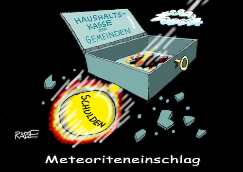 Cartoon: Meteoritenplage (medium) by RABE tagged schulden,ampelregierung,gemeinden,haushaltskasse,schuldenloch,rabe,ralf,böhme,cartoon,karikatur,pressezeichnung,farbcartoon,tagescartoon,all,weltall,meteorit,meteoriteneinschlag,kasse,loch,feuerschweif,haushalt,schulden,ampelregierung,gemeinden,haushaltskasse,schuldenloch,rabe,ralf,böhme,cartoon,karikatur,pressezeichnung,farbcartoon,tagescartoon,all,weltall,meteorit,meteoriteneinschlag,kasse,loch,feuerschweif,haushalt