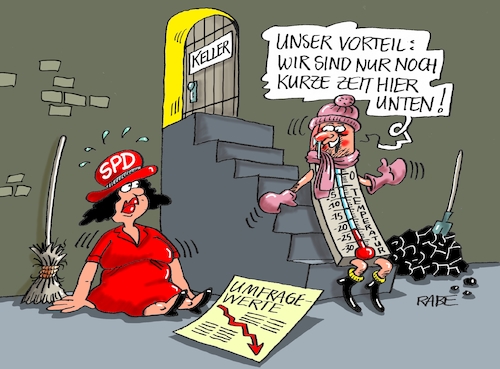 Cartoon: Minuswerte (medium) by RABE tagged sonderparteitag,spd,martin,schulz,ja,groko,koalitionsverhandlungen,rabe,ralf,böhme,cartoon,karikatur,pressezeichnung,farbcartoon,tagescartoon,merkel,union,koalitionsgespräche,neuwahlen,basis,nahles,scholz,parteispitze,mitgliederbefragung,umfragewerte,politbarometer,keller,temperaturen,minus,minusgrade,winter,saukälte,frost,schnee,eis,eiszapfen,dauerfrost,eisnächte,thermometer,grad,plus,skala,sonderparteitag,spd,martin,schulz,ja,groko,koalitionsverhandlungen,rabe,ralf,böhme,cartoon,karikatur,pressezeichnung,farbcartoon,tagescartoon,merkel,union,koalitionsgespräche,neuwahlen,basis,nahles,scholz,parteispitze,mitgliederbefragung,umfragewerte,politbarometer,keller,temperaturen,minus,minusgrade,winter,saukälte,frost,schnee,eis,eiszapfen,dauerfrost,eisnächte,thermometer,grad,plus,skala