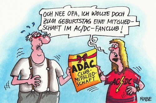 Cartoon: Mitgliedschaft (medium) by RABE tagged ac,dc,adac,vehrkehr,strassenverkehr,automobilclub,club,autofahrer,mitglied,mitgliedschaft,rabe,ralf,böhme,cartoon,karikatur,pressezeichnung,farbcartoon,opa,enkel,junge,hardrock,rockmusiker,hells,bells,gitarren,ac,dc,adac,vehrkehr,strassenverkehr,automobilclub,club,autofahrer,mitglied,mitgliedschaft,rabe,ralf,böhme,cartoon,karikatur,pressezeichnung,farbcartoon,opa,enkel,junge,hardrock,rockmusiker,hells,bells,gitarren