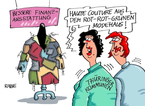 Cartoon: Modewoche (medium) by RABE tagged gemeinden,städte,kommunen,kleider,modepuppe,couture,modehaute,tagescartoon,farbcartoon,pressezeichnung,karikatur,cartoon,böhme,ralf,rabe,erfurt,linke,cdu,debatte,landtag,thüringen,mohring,ramelow,ramelow,mohring,thüringen,landtag,debatte,cdu,linke,erfurt,rabe,ralf,böhme,cartoon,karikatur,pressezeichnung,farbcartoon,tagescartoon,modehaute,couture,modepuppe,kleider,kommunen,städte,gemeinden