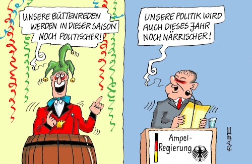 Cartoon: Narren (medium) by RABE tagged fasching,karneval,faschingsfeier,bütt,büttenreden,narren,büttenrener,sais,karikatur,pressezeichnung,farbcartoon,tagescartoon,rednerpult,ampel,ampelregierung,olaf,scholzon,rabe,ralf,böhme,cartoon,fasching,karneval,faschingsfeier,bütt,büttenreden,narren,büttenrener,sais,karikatur,pressezeichnung,farbcartoon,tagescartoon,rednerpult,ampel,ampelregierung,olaf,scholzon,rabe,ralf,böhme,cartoon