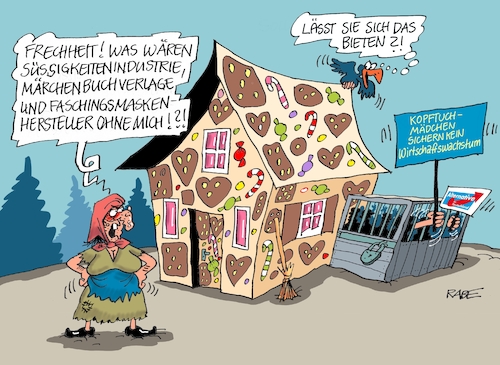 Cartoon: Nicht ganz knusper (medium) by RABE tagged höcke,afd,bornhagen,stelen,thüringen,kunstprojekt,rechte,rabe,ralf,böhme,cartoon,karikatur,pressezeichnung,farbcartoon,tagescartoon,weidel,rede,bundestag,kopftuch,kopftuchmädchen,messerstecher,bundespräsident,abmahnung,hänsel,und,gretel,hexe,hexenhaus,käfig,märchen,lebkuchen,süßigkeiten,zuckerstangen,buchverlage,industrie,wachstum,beitrag,höcke,afd,bornhagen,stelen,thüringen,kunstprojekt,rechte,rabe,ralf,böhme,cartoon,karikatur,pressezeichnung,farbcartoon,tagescartoon,weidel,rede,bundestag,kopftuch,kopftuchmädchen,messerstecher,bundespräsident,abmahnung,hänsel,und,gretel,hexe,hexenhaus,käfig,märchen,lebkuchen,süßigkeiten,zuckerstangen,buchverlage,industrie,wachstum,beitrag