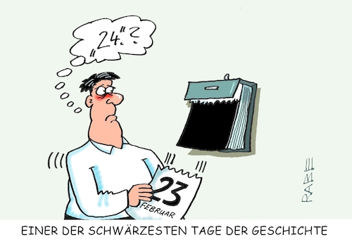 Cartoon: Nochmal Kalender (medium) by RABE tagged kampfpanzer,leopard,abrams,marder,usa,deutschland,ukraine,ukrainekrieg,rabe,ralf,böhme,cartoon,karikatur,pressezeichnung,farbcartoon,tagescartoon,reiter,leopardenfell,pistorius,panzerlieferung,china,putin,abreisskalender,kalenderblätter,schwarz,überfall,völkerrechtsbruch,jahrestag,februar,kampfpanzer,leopard,abrams,marder,usa,deutschland,ukraine,ukrainekrieg,rabe,ralf,böhme,cartoon,karikatur,pressezeichnung,farbcartoon,tagescartoon,reiter,leopardenfell,pistorius,panzerlieferung,china,putin,abreisskalender,kalenderblätter,schwarz,überfall,völkerrechtsbruch,jahrestag,februar