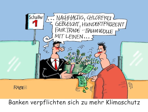 Cartoon: Ökölogisch Sparen (medium) by RABE tagged virus,corona,pandemie,coronakrise,rabe,ralf,böhme,cartoon,karikatur,pressezeichnung,farbcartoon,tagescartoon,viren,virenschutz,mundschutz,desinfektion,föderal,föderalismus,ländersache,klima,klimaschutz,ökologie,banken,sparkassen,geldinstitute,volksbanken,geld,euro,geldscheine,geldbündel,mehrkorn,leinen,baumwolle,fair,trade,chlorfrei,bleichen,nachhaltigkeit,bankkunde,virus,corona,pandemie,coronakrise,rabe,ralf,böhme,cartoon,karikatur,pressezeichnung,farbcartoon,tagescartoon,viren,virenschutz,mundschutz,desinfektion,föderal,föderalismus,ländersache,klima,klimaschutz,ökologie,banken,sparkassen,geldinstitute,volksbanken,geld,euro,geldscheine,geldbündel,mehrkorn,leinen,baumwolle,fair,trade,chlorfrei,bleichen,nachhaltigkeit,bankkunde