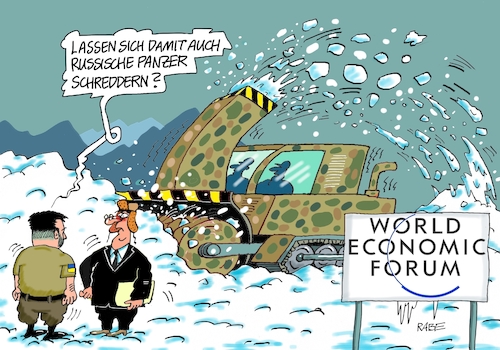 Cartoon: Panzerschreddern in Davos (medium) by RABE tagged krise,krisenzeiten,klimakrise,ukrainekrieg,inflation,rückzug,rabe,ralf,böhme,cartoon,karikatur,pressezeichnung,farbcartoon,tagescartoon,davos,schweiz,wintersportort,gipfeltreffen,weltwirtschaftsgipfel,selenskyj,russland,waffenlieferung,panzer,schredder,schneefräse,winterdienst,krise,krisenzeiten,klimakrise,ukrainekrieg,inflation,rückzug,rabe,ralf,böhme,cartoon,karikatur,pressezeichnung,farbcartoon,tagescartoon,davos,schweiz,wintersportort,gipfeltreffen,weltwirtschaftsgipfel,selenskyj,russland,waffenlieferung,panzer,schredder,schneefräse,winterdienst