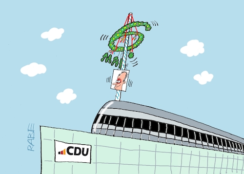 Cartoon: Parteizentrale im Mai (medium) by RABE tagged merz,groko,spd,union,posten,postenvergabe,rabe,ralf,böhme,cartoon,karikatur,pressezeichnung,farbcartoon,tagescartoon,schaufenster,deko,umbau,laden,ladenhüter,regierungsbildung,bundeskanzler,wahl,mai,zentrale,baum,maibaum,merz,groko,spd,union,posten,postenvergabe,rabe,ralf,böhme,cartoon,karikatur,pressezeichnung,farbcartoon,tagescartoon,schaufenster,deko,umbau,laden,ladenhüter,regierungsbildung,bundeskanzler,wahl,mai,zentrale,baum,maibaum