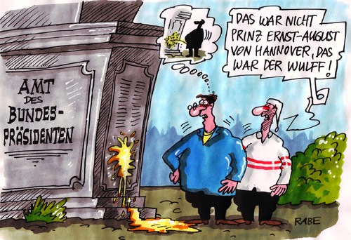 Cartoon: Pinkelprinz (medium) by RABE tagged wulff,bundespräsident,exbundespräsident,bundespräsidentenamt,cdu,merkel,kanzlerin,staatsoberhaupt,privatkredit,ehrensold,zapfenstreich,verabschiedung,denkmal,prinz,prügelprinz,pinkelprinz,ernst,august,von,hannover,knirps,pinkelattacke,expo,welfen,welfenprinz,pinkeln,urin,urinieren,anpissen,beschädigen,beschädigung,wulff,bundespräsident,bundespräsidentenamt,merkel,kanzlerin