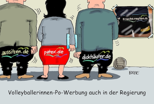 Po Werbung Volleyballerinnen