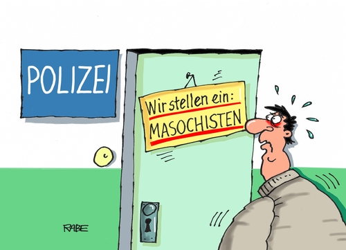 Cartoon: Polizeieinsatz Köln (medium) by RABE tagged polizei,prügelknabe,köln,hauptbahnhof,südländer,araber,islamisten,straftat,silvester,frauen,belästigung,anzeige,innenminister,rabe,ralf,böhme,cartoon,karikatur,pressezeichnung,farbcartoon,tagescartoon,bewerbung,polizist,masochist,einstellung,flüchtlinge,polizei,prügelknabe,köln,hauptbahnhof,südländer,araber,islamisten,straftat,silvester,frauen,sex,belästigung,anzeige,innenminister,rabe,ralf,böhme,cartoon,karikatur,pressezeichnung,farbcartoon,tagescartoon,bewerbung,polizist,masochist,einstellung,flüchtlinge