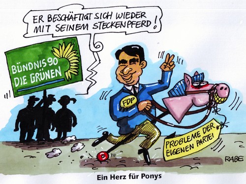 Cartoon: Ponywerbung (medium) by RABE tagged rösler,fdp,liberale,grüne,roth,bündnis,neunzig,internetseite,werbung,pony,ponywerbung,parteitag,bundesparteitag,wahlkampf,wahlwerbung,internetauftritt,parteiprobleme,schwarzgelb,bundesregierung,brüderle,künast,trittin,steckenpferd,herz,pferde,ponys,parteiengezänk,grüne,liberale,rösler,fdp,roth,bündnis,internetseite,werbung