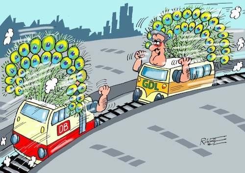 Cartoon: Radschläger (medium) by RABE tagged weselky,gdl,lokführer,lokführergewerkschaft,bahn,db,bahnstreik,streik,ralf,böhme,rabe,cartoon,karikatur,pressezeichnung,farbcartoon,tagescartoon,boxen,boxkanpf,boxhandschuhe,bahnkunden,bahnreisende,pfau,pfauen,rad,radschlagen,pfauenfeder,weselky,gdl,lokführer,lokführergewerkschaft,bahn,db,bahnstreik,streik,ralf,böhme,rabe,cartoon,karikatur,pressezeichnung,farbcartoon,tagescartoon,boxen,boxkanpf,boxhandschuhe,bahnkunden,bahnreisende,pfau,pfauen,rad,radschlagen,pfauenfeder