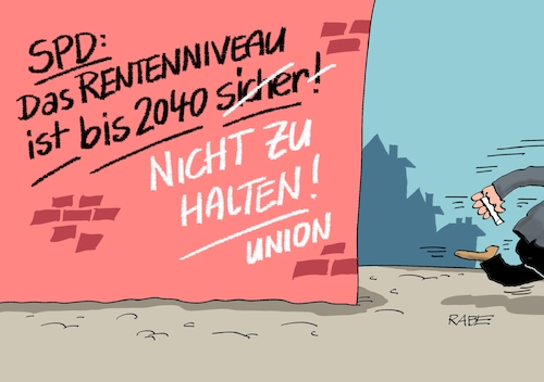 Cartoon: Rentenniveau (medium) by RABE tagged spd,nahles,umfragewerte,afd,wählergunst,prozent,rabe,ralf,böhme,cartoon,karikatur,pressezeichnung,farbcartoon,tagescartoon,baum,raben,tante,scholz,groko,koalitionsstreit,rente,rentenniveau,olavf,finanzministerin,sicherheit,union,cdu,csu,garantie,rentengarantie,zweitausendundvierzig,rentener,rentenkasse,rentenalter,blüm,norbert,rentenpaket,spd,nahles,umfragewerte,afd,wählergunst,prozent,rabe,ralf,böhme,cartoon,karikatur,pressezeichnung,farbcartoon,tagescartoon,baum,raben,tante,scholz,groko,koalitionsstreit,rente,rentenniveau,olavf,finanzministerin,sicherheit,union,cdu,csu,garantie,rentengarantie,zweitausendundvierzig,rentener,rentenkasse,rentenalter,blüm,norbert,rentenpaket