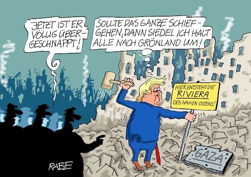 Cartoon: Riviera Nahost (medium) by RABE tagged donald,trump,kamala,harris,präsidentschaftswahl,usa,wahlkampf,joe,biden,rabe,ralf,böhme,cartoon,karikatur,pressezeichnung,farbcartoon,tagescartoon,mc,donalds,burger,nahost,gaza,gazastreifen,riviera,israel,hamas,umsiedlung,vertreibung,strand,urlaubsparadies,ruinen,gewalt,terror,netanjahu,donald,trump,kamala,harris,präsidentschaftswahl,usa,wahlkampf,joe,biden,rabe,ralf,böhme,cartoon,karikatur,pressezeichnung,farbcartoon,tagescartoon,mc,donalds,burger,nahost,gaza,gazastreifen,riviera,israel,hamas,umsiedlung,vertreibung,strand,urlaubsparadies,ruinen,gewalt,terror,netanjahu