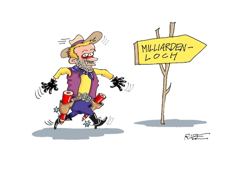 Cartoon: Rotstift Lindner (medium) by RABE tagged ampelregierung,scholz,spd,grüne,fdp,lindner,kinder,kindergrundsicherung,rabe,ralf,böhme,cartoon,karikatur,pressezeichnung,farbcartoon,tagescartoon,hausmeister,ohren,zähne,milliardenloch,haushaltsloch,schuldenbremse,haushaltsurteil,wegweiser,cowboy,sheriff,revolvergürtel,rotstift,cowboyhut,ampelregierung,scholz,spd,grüne,fdp,lindner,kinder,kindergrundsicherung,rabe,ralf,böhme,cartoon,karikatur,pressezeichnung,farbcartoon,tagescartoon,hausmeister,ohren,zähne,milliardenloch,haushaltsloch,schuldenbremse,haushaltsurteil,wegweiser,cowboy,sheriff,revolvergürtel,rotstift,cowboyhut