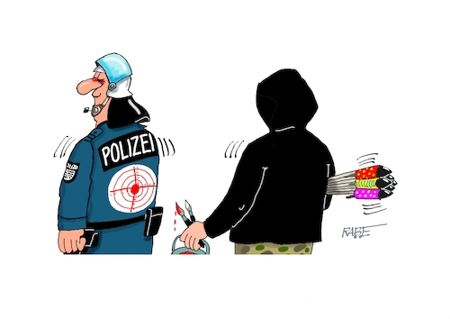 Cartoon: Scheibe (medium) by RABE tagged merz,kanzler,koalition,union,spd,klingbeil,cartoon,karikatur,pressezeichnung,farbcartoon,tagescartoon,weihnachten,silvester,neujahr,neujahrsansprache,polizei,polizeieinsatz,ziel,zielscheibe,chaoten,stabrakete,böllerei,silvesternacht,autonome,merz,kanzler,koalition,union,spd,klingbeil,cartoon,karikatur,pressezeichnung,farbcartoon,tagescartoon,weihnachten,silvester,neujahr,neujahrsansprache,polizei,polizeieinsatz,ziel,zielscheibe,chaoten,stabrakete,böllerei,silvesternacht,autonome