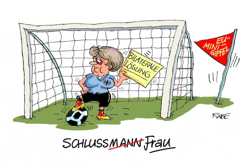 Cartoon: Schlußfrau (medium) by RABE tagged markus,söder,csu,bayern,münchen,landesvorsitzender,horst,seehofer,merkel,cdu,union,streit,unionstreit,asylstreit,ultimatum,grenze,zurückweisung,flüchtlinge,grenzkontrollen,torwart,schlußmann,schlußfrau,wm,fußball,minigipfel,brüssel,eu,bilateral,richtlinienkompetenz,groko,neuwahlen,migrationsgipfel,asylgipfel,durchbruch,sondertreffen,abschottung,tor,netz,fahne,markus,söder,csu,bayern,münchen,landesvorsitzender,horst,seehofer,merkel,cdu,union,streit,unionstreit,asylstreit,ultimatum,grenze,zurückweisung,flüchtlinge,grenzkontrollen,torwart,schlußmann,schlußfrau,wm,fußball,minigipfel,brüssel,eu,bilateral,richtlinienkompetenz,groko,neuwahlen,migrationsgipfel,asylgipfel,durchbruch,sondertreffen,abschottung,tor,netz,fahne