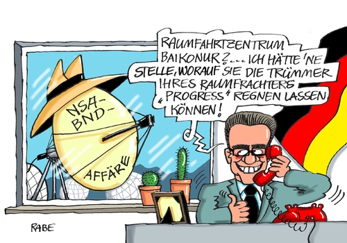 Cartoon: Schnüffler (medium) by RABE tagged schnüffler,lothar,demaiziere,innenminister,cdu,nsa,bnd,affäre,abhörskandal,usa,deutschland,spionage,internet,untersuchungsausschuss,rabe,ralf,böhme,cartoon,karikatur,pressezeichnung,farbcartoon,tagescartoon,abhörstation,schlapphut,raumtransporter,progress,trümmer,russland,baikonour,raumfahrtzentrum,schnüffler,lothar,demaiziere,innenminister,cdu,nsa,bnd,affäre,abhörskandal,usa,deutschland,spionage,internet,untersuchungsausschuss,rabe,ralf,böhme,cartoon,karikatur,pressezeichnung,farbcartoon,tagescartoon,abhörstation,schlapphut,raumtransporter,progress,trümmer,russland,baikonour,raumfahrtzentrum