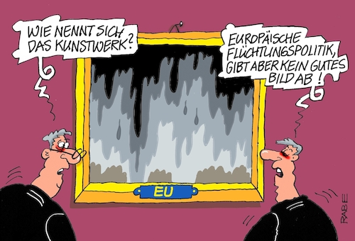 Cartoon: Schräge Kunst (medium) by RABE tagged eu,brüssel,rede,nation,lage,uschi,ursula,von,der,leyen,rabe,ralf,böhme,cartoon,karikatur,pressezeichnung,farbcartoon,tagescartoon,flüchtlingspolitik,grenzkontrollen,migranten,mittelmeer,schlepper,bundespolizei,lösungen,galerie,gemälde,bilder,kunstwerk,bilderrahmen,eu,brüssel,rede,nation,lage,uschi,ursula,von,der,leyen,rabe,ralf,böhme,cartoon,karikatur,pressezeichnung,farbcartoon,tagescartoon,flüchtlingspolitik,grenzkontrollen,migranten,mittelmeer,schlepper,bundespolizei,lösungen,galerie,gemälde,bilder,kunstwerk,bilderrahmen