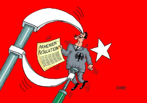 Cartoon: Schraubzwinge (medium) by RABE tagged erdogan,merkel,türkei,böhmermann,satire,schmähgedicht,staatsaffäre,justiz,strafprozess,rabe,ralf,böhme,cartoon,tagescartoon,farbcartoon,ministerpräsident,flüchtlingskrise,armenien,armenienresulution,bundestag,abstimmung,osmanen,völkermord,schraubzwinge,mond,halbmond,mondsichel,stern,erdogan,merkel,türkei,böhmermann,satire,schmähgedicht,staatsaffäre,justiz,strafprozess,rabe,ralf,böhme,cartoon,tagescartoon,farbcartoon,ministerpräsident,flüchtlingskrise,armenien,armenienresulution,bundestag,abstimmung,osmanen,völkermord,schraubzwinge,mond,halbmond,mondsichel,stern