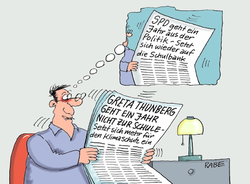 Cartoon: Schulbank drücken (medium) by RABE tagged nahles,spd,sozialdemokraten,groko,umfragetief,scholz,rabe,ralf,böhme,cartoon,karikatur,pressezeichnung,farbcartoon,tagescartoon,ruine,koalition,koalitionsvetrag,schulbank,rücktritt,parteispitze,ämter,parteivorsitz,hinterbänkler,greta,thunberg,umweltaktivistin,klimaschutz,nahles,spd,sozialdemokraten,groko,umfragetief,scholz,rabe,ralf,böhme,cartoon,karikatur,pressezeichnung,farbcartoon,tagescartoon,ruine,koalition,koalitionsvetrag,schulbank,rücktritt,parteispitze,ämter,parteivorsitz,hinterbänkler,greta,thunberg,umweltaktivistin,klimaschutz