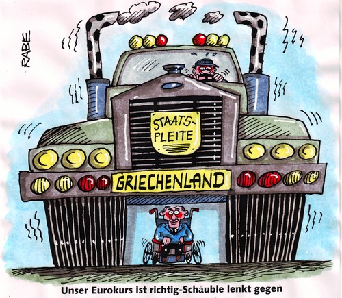 Cartoon: Schuldengrieche (medium) by RABE tagged bundesrat,bundesregierung,cdu,merkel,kanzlerin,parlament,fdfp,koalition,schäuble,finanzminister,union,liberale,eurokrise,brüssel,eu,euro,schuldenkrise,rettungsschirm,pleite,staatspleite,griechenland,athen,papandreou,banken,kredit,eurokurs,staatschefs,finanzchefs,kreditrate,milliarden,truck,lkw,laster,gigaliner,steuer,steuern,steuerzahler,bundesregierung,bundesrat,parlament,kanzlerin,merkel,cdu,finanzminister,schäuble,koalition,fdfp,liberale