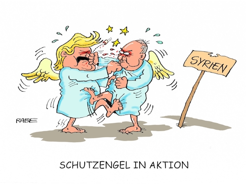 Cartoon: Schutzengel (medium) by RABE tagged syrien,giftgas,luftangriff,assad,is,russland,putin,luftschläge,trump,usa,großmächte,konflikt,brandherd,rabe,ralf,böhme,cartoon,karikatur,preseezeichnung,farbcartoon,tagescartoon,engel,schutzengel,blut,schlägerei,prügelei,aktion,rauferei,syrien,giftgas,luftangriff,assad,is,russland,putin,luftschläge,trump,usa,großmächte,konflikt,brandherd,rabe,ralf,böhme,cartoon,karikatur,preseezeichnung,farbcartoon,tagescartoon,engel,schutzengel,blut,schlägerei,prügelei,aktion,rauferei