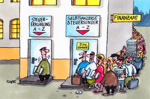 Cartoon: Selbstanzeige (medium) by RABE tagged finanzamt,steuern,steuerzahler,steuererklärung,steuersünder,steuerbetrüger,hoeness,steuerschmuggel,rabe,ralf,böhme,cartoon,karikatur,pressezeichnung,farbcartoon,selbstanzeige,strafanzeige,steuerparadies,steuerfahndung,schweiz,luxemburg,cd,finanzbeamter,euro,geld,geldkoffer,polizei,finanzamt,steuern,steuerzahler,steuererklärung,steuersünder,steuerbetrüger,hoeness,steuerschmuggel,rabe,ralf,böhme,cartoon,karikatur,pressezeichnung,farbcartoon,selbstanzeige,strafanzeige,steuerparadies,steuerfahndung,schweiz,luxemburg,cd,finanzbeamter,euro,geld,geldkoffer,polizei