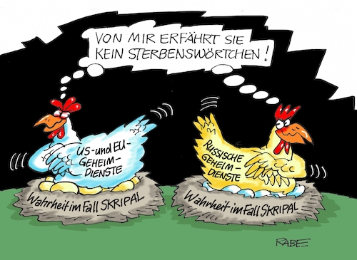 Cartoon: Skripalnester (medium) by RABE tagged russlan,moskau,präsidentenwahl,kreml,kremlchef,putin,rabe,ralf,böhme,cartoon,karikatur,pressezeichnung,farbcartoon,tagescartoon,skripal,giftanschlag,anschlag,geiheimagenten,botschafter,diplomaten,may,trump,merkel,ausweisung,konflikt,osternostereier,osternester,osterfest,russlan,moskau,präsidentenwahl,kreml,kremlchef,putin,rabe,ralf,böhme,cartoon,karikatur,pressezeichnung,farbcartoon,tagescartoon,skripal,giftanschlag,anschlag,geiheimagenten,botschafter,diplomaten,may,trump,merkel,ausweisung,konflikt,osternostereier,osternester,osterfest