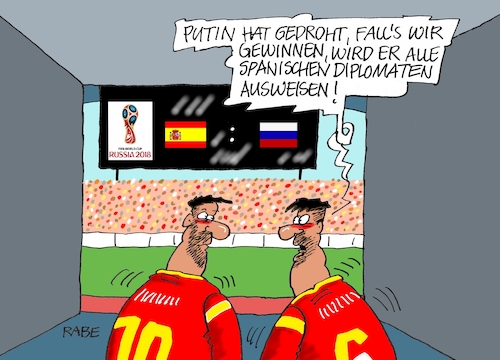 Spanien gegen Russland