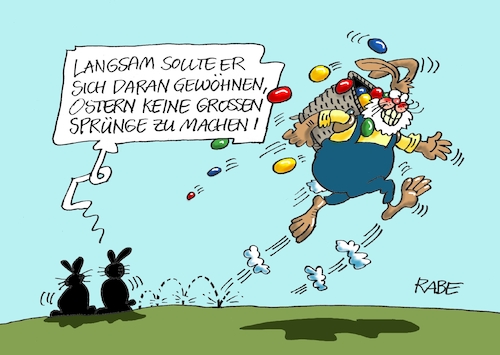 Cartoon: Springerei (medium) by RABE tagged corona,bundländerkonferenz,merkel,kanzleramt,lockerungen,stufenplan,öffnungen,lockdown,shutdown,baumärkte,impfdosen,rki,fallzahlen,inzidenzwert,spahn,impfzentren,impfreihenfolge,sprünge,ostern,osterfest,osterhase,ostereier,verschärfung,lockerung,mutanten,corona,bundländerkonferenz,merkel,kanzleramt,lockerungen,stufenplan,öffnungen,lockdown,shutdown,baumärkte,impfdosen,rki,fallzahlen,inzidenzwert,spahn,impfzentren,impfreihenfolge,sprünge,ostern,osterfest,osterhase,ostereier,verschärfung,lockerung,mutanten