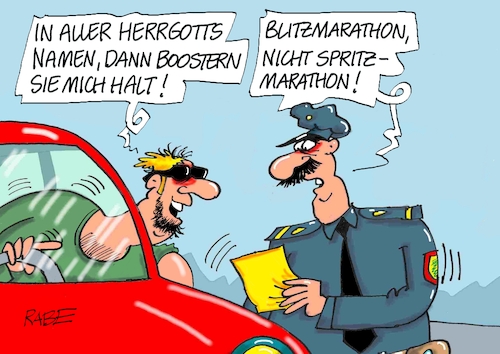 Cartoon: Spritzmarathon (medium) by RABE tagged corona,kliniken,intensivbetten,überbelegung,op,operationen,omikron,boosterimpfung,coronamaßnahmen,coronakurs,lockerungen,märz,freedomday,schutzmaßnahmen,ampel,aufhebungen,blitzer,blitzmarathon,raser,geschwindigkeitskontrollen,polizei,polizeikontrollen,spritze,corona,kliniken,intensivbetten,überbelegung,op,operationen,omikron,boosterimpfung,coronamaßnahmen,coronakurs,lockerungen,märz,freedomday,schutzmaßnahmen,ampel,aufhebungen,blitzer,blitzmarathon,raser,geschwindigkeitskontrollen,polizei,polizeikontrollen,spritze