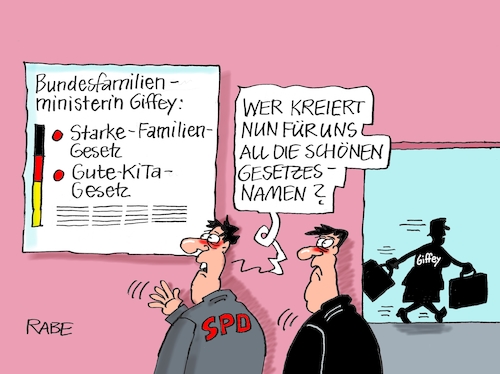 Cartoon: Starkes Rücktritts Gesetz (medium) by RABE tagged bundesfamilienministerin,giffey,spd,rücktritt,doktorarbeit,doktortitel,rabe,ralf,böhme,cartoon,karikatur,pressezeichnung,farbcartoon,tagescartoon,sozialdemokraten,bundestagswahl,koffer,kitagestz,familiengesetz,bundesfamilienministerin,giffey,spd,rücktritt,doktorarbeit,doktortitel,rabe,ralf,böhme,cartoon,karikatur,pressezeichnung,farbcartoon,tagescartoon,sozialdemokraten,bundestagswahl,koffer,kitagestz,familiengesetz