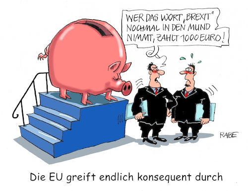 Cartoon: Strafzahlung (medium) by RABE tagged brexit,eu,insel,may,britten,austritt,rabe,ralf,böhme,cartoon,karikatur,pressezeichnung,farbcartoon,tagescartoon,bauhaus,baukasten,bauklötzer,plan,referendum,februar,irre,irrsinn,sparschwein,strafzahlung,wort,mund,euros,strafzoll,brexit,eu,insel,may,britten,austritt,rabe,ralf,böhme,cartoon,karikatur,pressezeichnung,farbcartoon,tagescartoon,bauhaus,baukasten,bauklötzer,plan,referendum,februar,irre,irrsinn,sparschwein,strafzahlung,wort,mund,euros,strafzoll