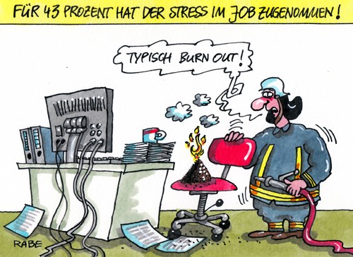 Cartoon: Stress (medium) by RABE tagged stress,leistungsdruck,burnout,termindruck,arbeitsstess,job,beruf,kariere,arbeitsplatz,krank,arbeitsunfähig,krankschreibung,rabe,ralf,böhme,cartoon,karikatur,erwerbstätige,überforderung,stressreport,arbeitsschutz,arbeitsmedizin,arbeitswoche,feuerwehr,löscheinsatz,asche,bürostuhl,ausgebrannt,ausgelaugt,stress,leistungsdruck,burnout,termindruck,arbeitsstess,job,beruf,kariere,arbeitsplatz,krank,arbeitsunfähig,krankschreibung,rabe,ralf,böhme,cartoon,karikatur,erwerbstätige,überforderung,stressreport,arbeitsschutz,arbeitsmedizin,arbeitswoche,feuerwehr,löscheinsatz,asche,bürostuhl,ausgebrannt,ausgelaugt